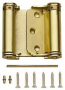 National Hardware N100-049 Spring Hinge, Steel, Satin Brass, Surface Mounting, 12 lb