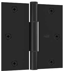 National Hardware Squeak Guard Series N830-445 Door Hinge, 3-1/2 in H Frame Leaf, 3/32 in Thick Fram