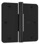 National Hardware Squeak Guard Series N830-446 Door Hinge, 1/4 in Corner Radius, Matte Black, 3/CD