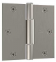 National Hardware Squeak Guard Series N830-448 Door Hinge, 3-1/2 in H Frame Leaf, 3/32 in Thick Fram
