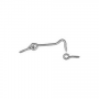 National Hardware V2000 Series N117-994 Hook and Eye, 3 in L Dimensions, Steel, Zinc, 2/PK