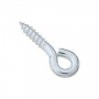 National Hardware N118-190 Screw Eye, #204, 0.216 in Dia Wire, 0.94 in L Thread, 1.94 in OAL, 95 lb 