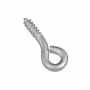 National Hardware N118-257 Screw Eye, #208, 0.159 in Dia Wire, 0.6 in L Thread, 1.38 in OAL, 50 lb W