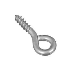 National Hardware N118-471 Screw Eye, #212, 0.105 in Dia Wire, 0.44 in L Thread, 0.94 in OAL, 20 lb 