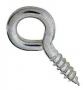 National Hardware N118-828 Screw Eye, #106, 0.19 in Dia Wire, 0.73 in L Thread, 1.79 in OAL, 50 lb W