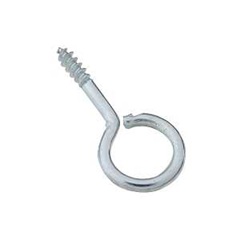 National Hardware N119-131 Screw Eye, #14, 0.31 in L Thread, 1.06 in OAL, 5 lb Working Load, Steel, 