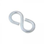 National Hardware N121-350 S-Hook, 20 lb Working Load, 1/8 in Dia Wire, Steel, Zinc