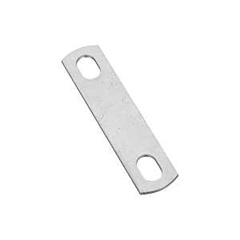 National Hardware 2191BC N222-323 U-Bolt Plate, 2 in L, 5/16 in W, 0.33 in Bolt Hole, Steel, Zinc