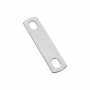 National Hardware 2191BC N222-323 U-Bolt Plate, 2 in L, 5/16 in W, 0.33 in Bolt Hole, Steel, Zinc
