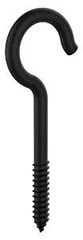 National Hardware N820-107 Hook, 125 lb Working Load, #0, Steel, Black, Storm Shine