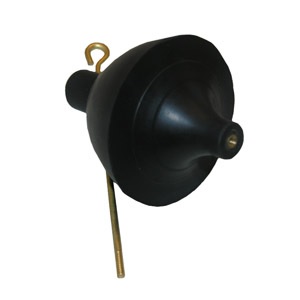 Rubber Toilet Tank Ball With Guide Tip, Used On Older Toilets With Brass Flush Valves, Fits Most