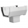 Raingo 5 In. Vinyl White Gutter Drop Outlet
