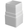 Raingo White Vinyl Downspout Coupler