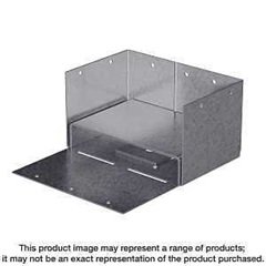 Simpson Strong-Tie ABW ABW44Z Post Base, 4 x 4 in Post, 16 ga Gauge, Steel, ZMAX