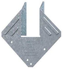 Simpson Strong-Tie H1A Hurricane Tie, 5-1/4 in L, 5-1/4 in W, Steel, Galvanized