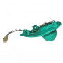 Magnus Green Duraflap 3 In 1 Flapper, Siliconized, Fits Most Toilets