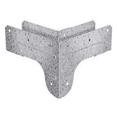 Simpson Strong-Tie RTC Series RTC2Z Rigid Tie Connector, 5-1/2 in H x 5-1/2 in W x 4.13 in D Dimensi