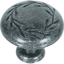 Amerock Nature's Splendor Round Wrought Iron Dark Cabinet Knob