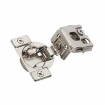 Amerock BP9236SLFF Cabinet Hinge, 105 deg Hinge Opening, 1-1/4 in Overlay, Self-Closing Close, Satin