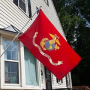 Valley Forge BTUSMC3 Military Marine Corps Flag, Nylon, 5 ft L, 3 ft W