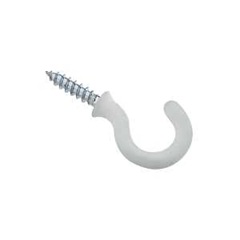 National Hardware N259-184 Cup Hook, Steel, Vinyl-Coated, 10 lb Working Load