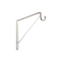 National Hardware N224-428 Shelf and Rod Bracket, 125 lb, Steel, White