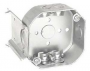 Southwire 54171-JBR-UPC Octagon Bracketed Box, 4 in OAW, 2-1/8 in OAD, 7-Knockout, Steel Housing Mat