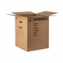 Duck 1139734 Kraft Box, 18 in L, 18 in W, 32 lb Capacity, Cardboard, Brown