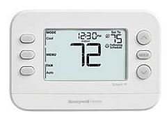 Honeywell X2P RTH20B Programmable Thermostat, 24 V, Backlight Display, White