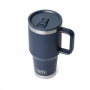 Yeti Rambler 30 oz Travel Straw Mug w/Color-Matched Straw Lid - Navy