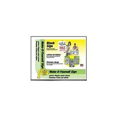 Hy-Ko MYO-1 Corrugated Sign, Blank (Make Your Own Message), White Background, Plastic, 18 in H x 14 