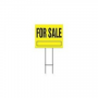Hy-Ko YFS-10 Lawn Sign, For Sale, Black Legend, Yellow Background, Plastic, 19 in H x 24 in W Dimens