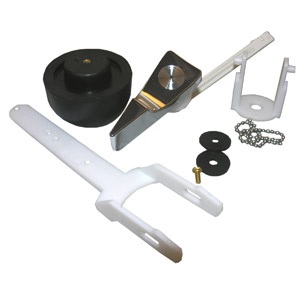Complete Flush Valve Assembly Kit With Flush Lever, For Eljer Touch Flush Toilets