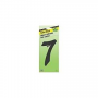 Hy-Ko BK-40 Series BK-40/7 House Number, Character: 7, 4 in H Character, Black Character, Zinc