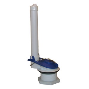 2 Inch Plastic Toilet Tank Flush Valve With Flapper and Chain, Fits Most Standard Toilets