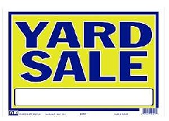 Hy-Ko 22407 Neon Sign, YARD SALE, Blue Legend, Yellow Background, Plastic, 9 in H x 13 in W Dimensio