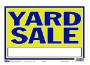 Hy-Ko 22407 Neon Sign, YARD SALE, Blue Legend, Yellow Background, Plastic, 9 in H x 13 in W Dimensio