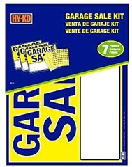 Hy-Ko KIT-26 Sign Kit, GARAGE SALE, Card Stock, 11 in H x 9-1/2 in W Dimensions