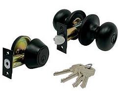 ProSource BFX9L1BSR4V24 Combo Lockset, Knob Handle, Baron Design, Matte Black, 3 Grade, Metal