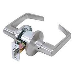 Tell Manufacturing CL100197 Passage Lever, Satin Chrome, Steel, Reversible Hand, 2 Grade