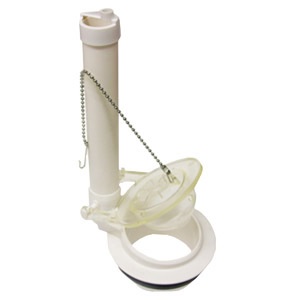 3 Inch Plastic Flush Valve, Universal Fits Most 1.6 Gallon Flush 2 Piece Toilets, With Chain, Chemic