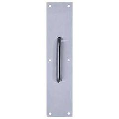 Tell Manufacturing DT100067 Door Pull Plate, 3-1/2 in W, Stainless Steel, Satin