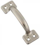 National Hardware N325-563 Bar Sash Lift, 4 in L Handle, Steel, Satin Nickel