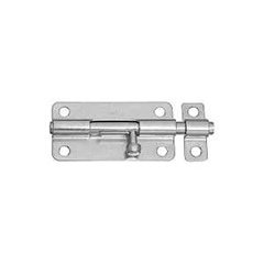 National Hardware N151-654 Barrel Bolt, 0.32 in Dia Bolt Head, 4 in L Bolt, Steel, Zinc