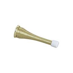 National Hardware N184-291 Door Stop, 3 in Projection, Rubber/Steel, Brass