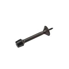 National Hardware N327-031 Door Stop, 3 in Projection, Rubber/Zinc, Oil-Rubbed Bronze