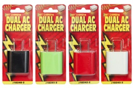 Service Tool Dual AC Wall Charger 2.1/1 amp - Red