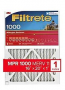 Filtrete Allergen Defense 1000 Air Filter, 16 in x 20 in x 1 in