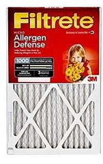 Filtrete Micro Allergen Defense 1000, 20 in x 20 in x 1 in