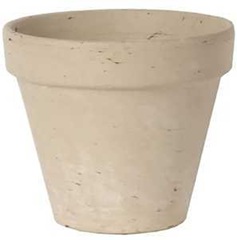Border Concepts 805557 Pot, 4-1/4 in Dia, 3-3/4 in H, Granite Clay, Terracotta